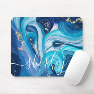 Mousepad Nome Personalizado Iridescente do Agato de Corrent