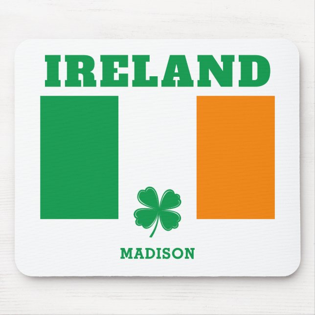 Mousepad Nome Personalizado Irlanda (Frente)