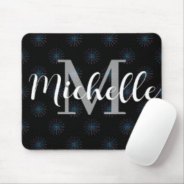 Mousepad Nome Personalizado & Padrão de Estrela Inicial