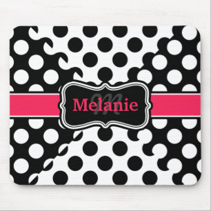 Mousepad Nome Personalizado Preto Preto Preto do Quic Bolin