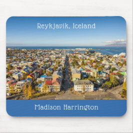 Mousepad Nome Personalizado Reykjavik Islândia