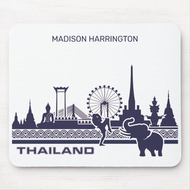 Mousepad Nome Personalizado Tailândia (Frente)
