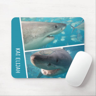Mousepad Nome Personalizado Tubarões Oceano Austrália Colag