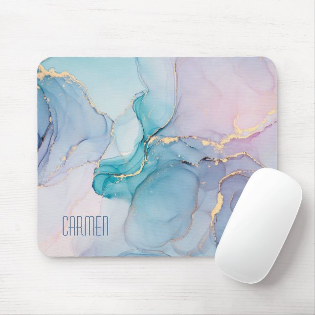 Mousepad Nome Simples Modern Girly Elegante (Com mouse)