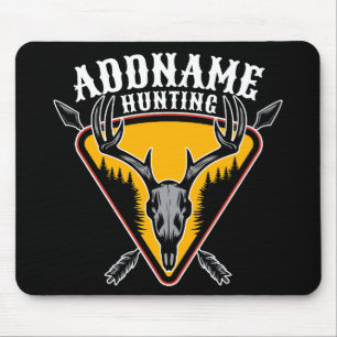 Mousepad NOMES ADD Caçador de Elk Caveira Grandes Caçadores