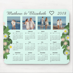 Mousepad Nomes de Casais e Fotos Calendário de Fotos de 2
