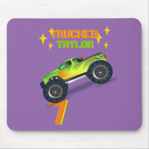 Mousepad NOMES DO Aniversário de criança DO MONSTER TRUCK