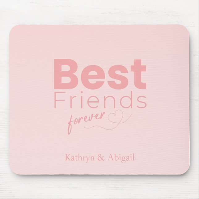 Mousepad Nomes Personalizados dos Melhores Amigos para Semp (Frente)