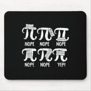 Mousepad Nope Pi Day Engraçado Professor de Máscara Engraça