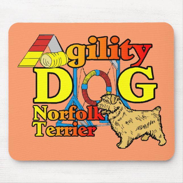 Mousepad Norfolk_Terrier_Agilidade (Frente)
