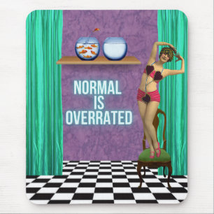 Mousepad Normal é arte alterada superestimada funky e dive