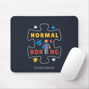 Mousepad Normal é Chato Quebra-Cabeças de Conscientização d
