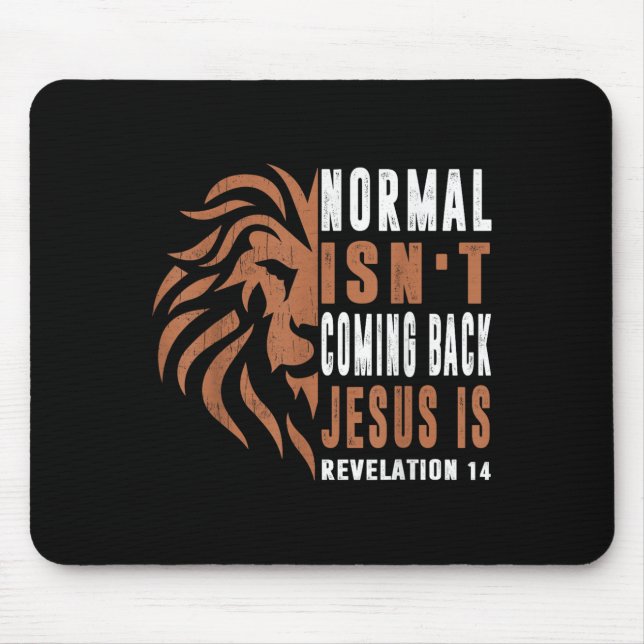Mousepad Normal Não Está Voltando Jesus É Pai Homens Religi (Frente)
