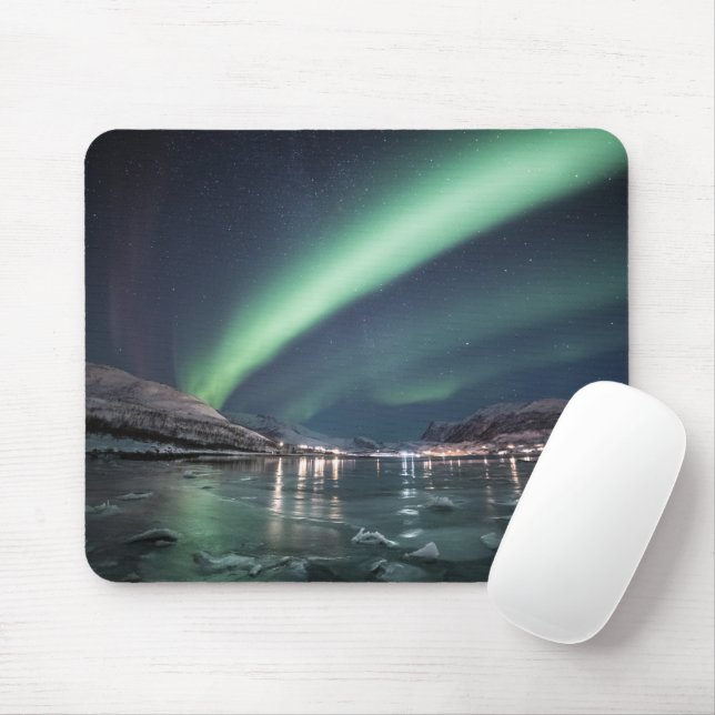 Mousepad Norte Lights Noruega (Com mouse)