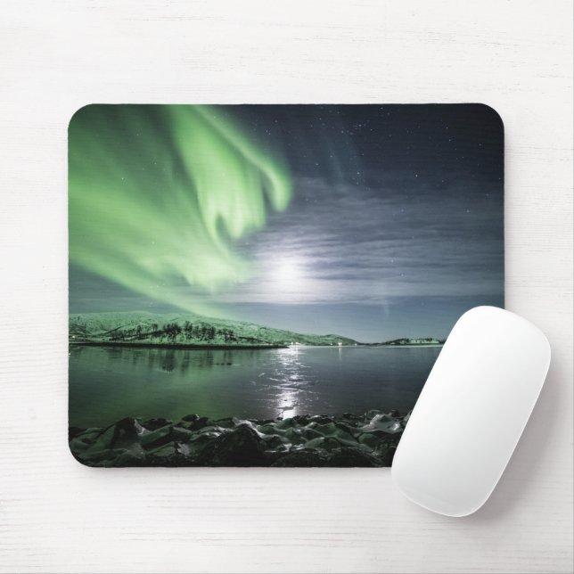 Mousepad Norte Lights Noruega (Com mouse)