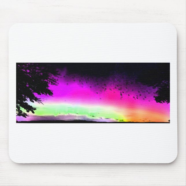 Mousepad Norte Luzes Aurora Borealis Sky Night Nature (Frente)