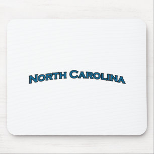 Mousepad North Carolina arqueou o logotipo do texto