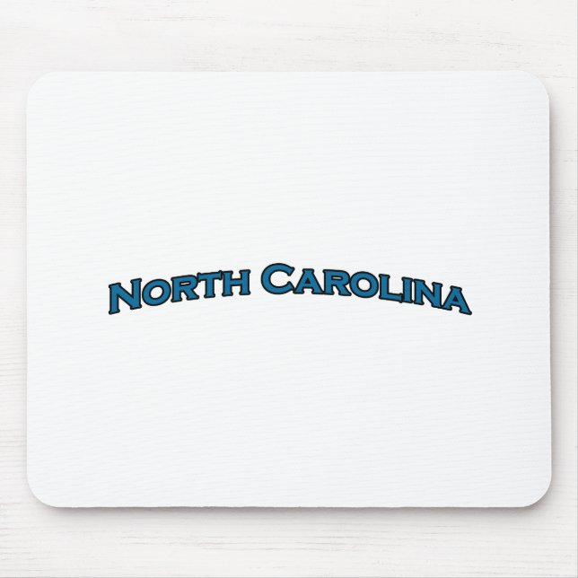 Mousepad North Carolina arqueou o logotipo do texto (Frente)