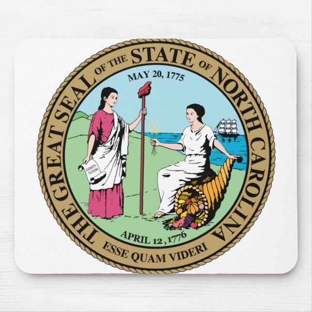 Mousepad North Carolina State Seal - (Frente)
