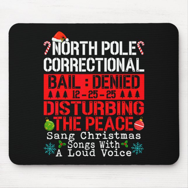 Mousepad North Le Correctional Cantou Músicas de Natal Com  (Frente)