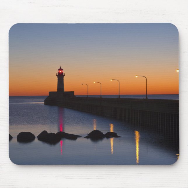 Mousepad North Per Lighthouse em Duluth, Minnesota, (Frente)