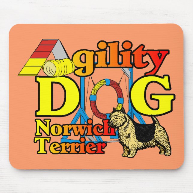 Mousepad Norwich_Terrier_Agilidade (Frente)