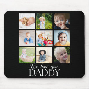 Mousepad Nós Amamos Você Papai Belo Colagem 9 Fotos