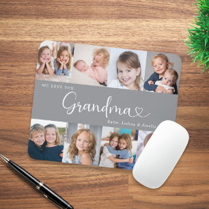 Mousepad Nós Amamos Você Vovó Script 8 Foto Moderno