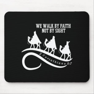 Mousepad Nós Andamos Pela Fé Não Pelo Olhar Natal Cristão 