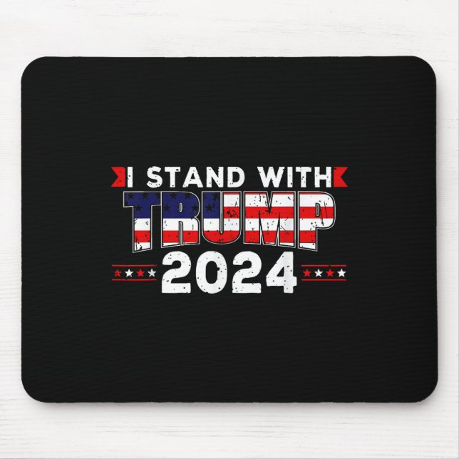 Mousepad Nós As Pessoas Estamos Com Donald Trump 2024 Ameri (Frente)