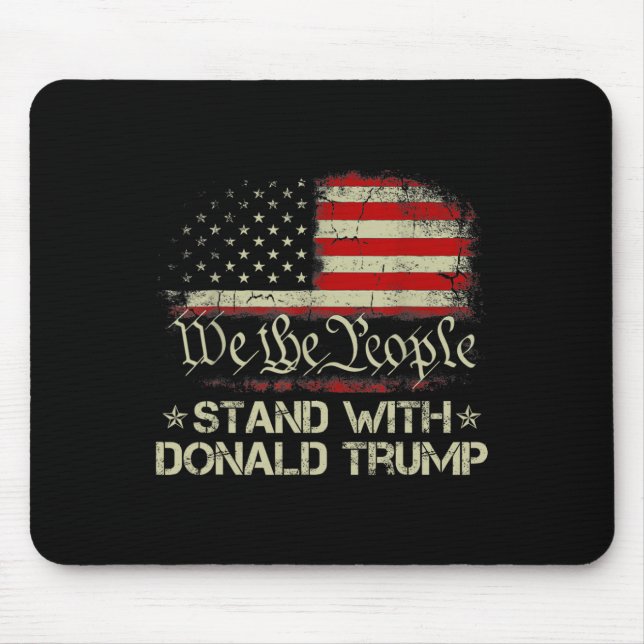 Mousepad Nós As Pessoas Estamos Com Donald Trump 2024 Ameri (Frente)