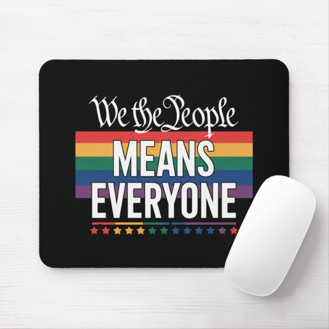 Mousepad Nós, as Pessoas, significa que todos os Estados Un (Com mouse)