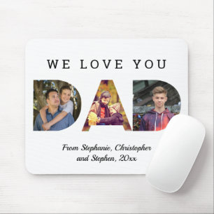 Mousepad Nós O Amo Dia de os pais Personalizado De PAI De 3