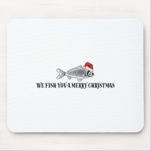 Mousepad Nós Pescamos Um Natal Feliz Lindo Papai Noel Da Pe