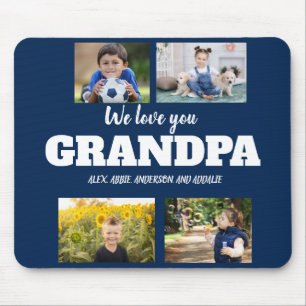 Mousepad Nós Te Amo Avô 4 Foto Marinho Azul