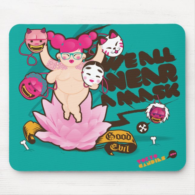 Mousepad Nós todos vestimos uma máscara (Frente)