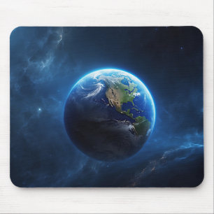 Mousepad Nossa casa de apphire no espaço