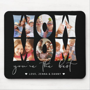 Mousepad Nossa Mãe Cita A Colagem De Fotos Moderna Black 6