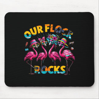 Mousepad Nossa Manada Balança Férias de Verão Flamingo Famí