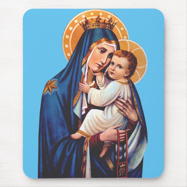 Mousepad Nossa Senhora do Carmo Arte Devocional (Frente)