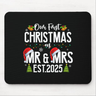 Mousepad Nosso Primeiro Natal Como Senhor e Senhora 2025 Ca