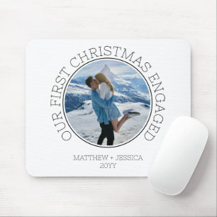 Mousepad Nosso Primeiro Natal Engajados Foto Moderna Simple