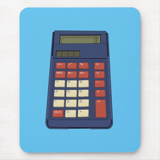 Mousepad Nostalgia da Escola de Matemática Calculadora do a (Frente)