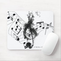 Nota sobre Música a preto e branco de luxo