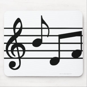 Mousepad Notas da música