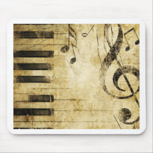 Mousepad Notas da música do piano