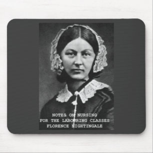 Mousepad Notas de Florence Nightingale em cuidados