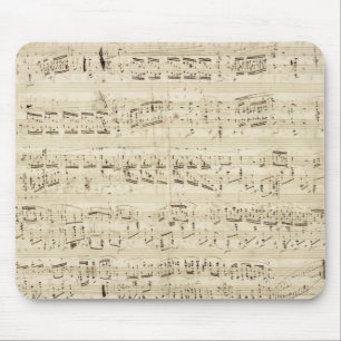 Mousepad Notas de música antigas - Chopin Music Sheet