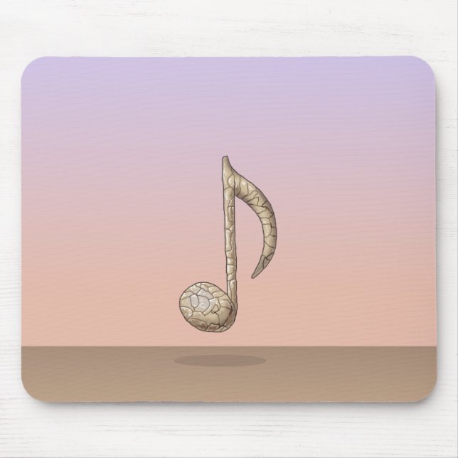 Mousepad Note Rock flottant dans l'air (Frente)