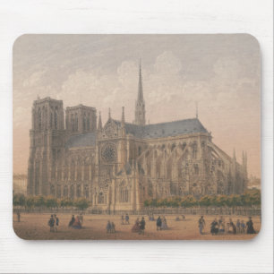 Mousepad Notre Dame, litógrafo de Paris por Charles Rivière